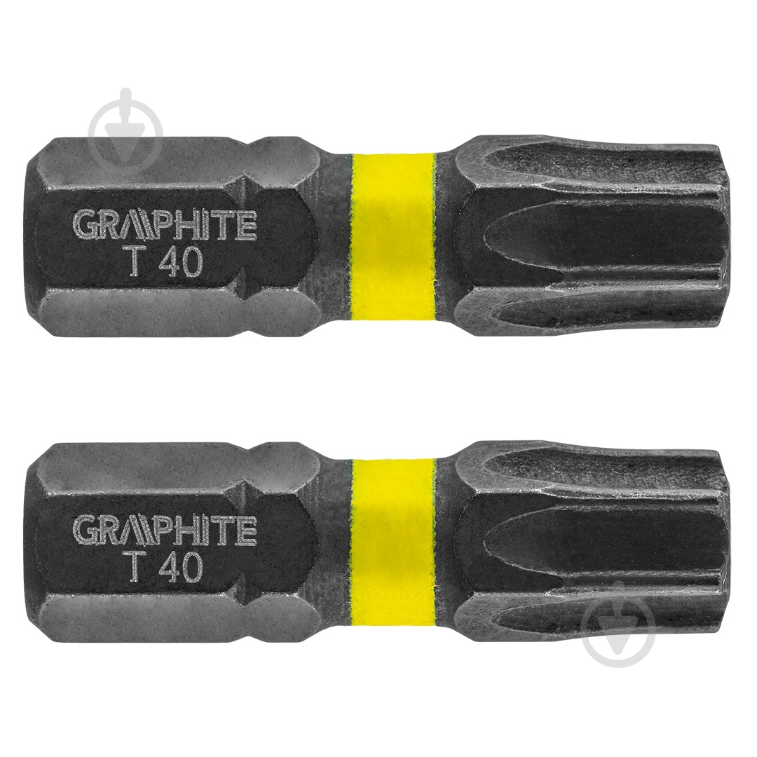 Бита GRAPHITE ТХ40 х 25 мм 2 шт. 56H517 - фото 1 Бита GRAPHITE ТХ40 х 25 мм 2 шт. 56H517 - фото 1