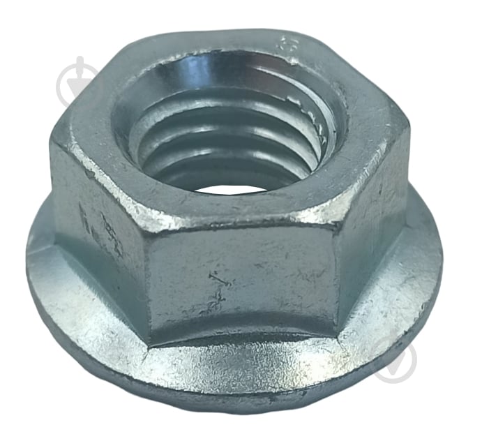 Гайка шестигранная зубчастая с буртиком М 8 1000 шт. DIN 6923 Mayster FIX - фото 1 Гайка шестигранная зубчастая с буртиком М 8 1000 шт. DIN 6923 Mayster FIX - фото 1