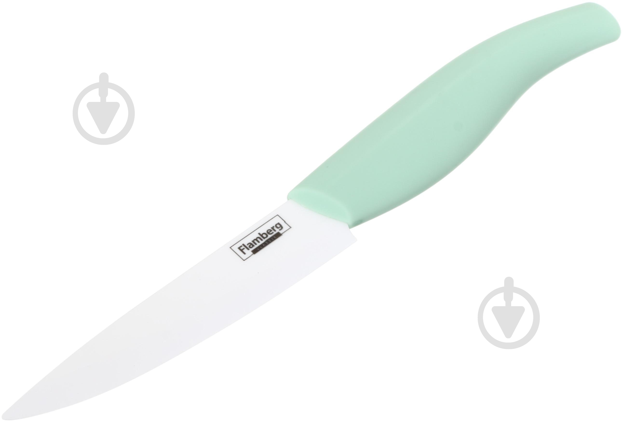 Набір ножів Smart Kitchen by Flamberg 2 шт + овочерізка зелений - фото 2