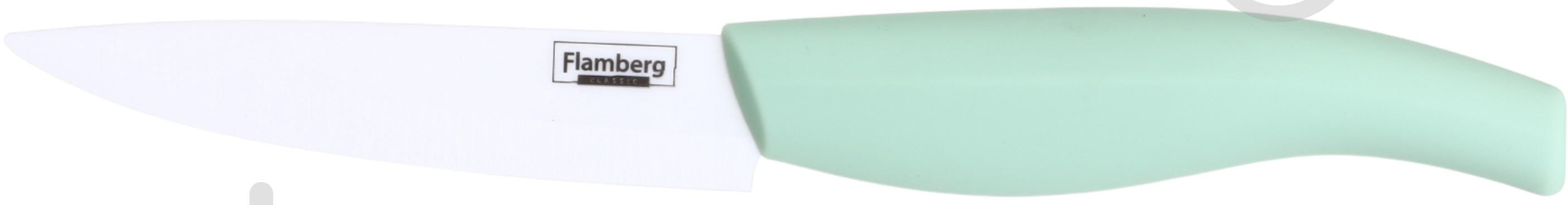 Набір ножів Smart Kitchen by Flamberg 2 шт + овочерізка зелений - фото 5