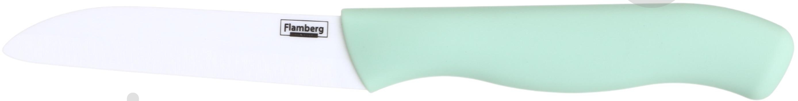 Набір ножів Smart Kitchen by Flamberg 2 шт + овочерізка зелений - фото 6