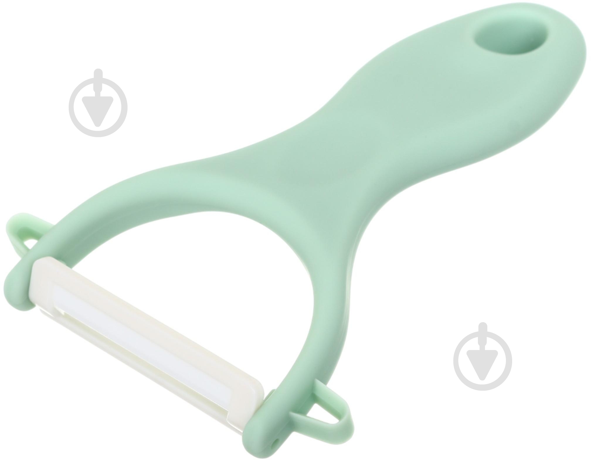 Набір ножів Smart Kitchen by Flamberg 2 шт + овочерізка зелений - фото 3