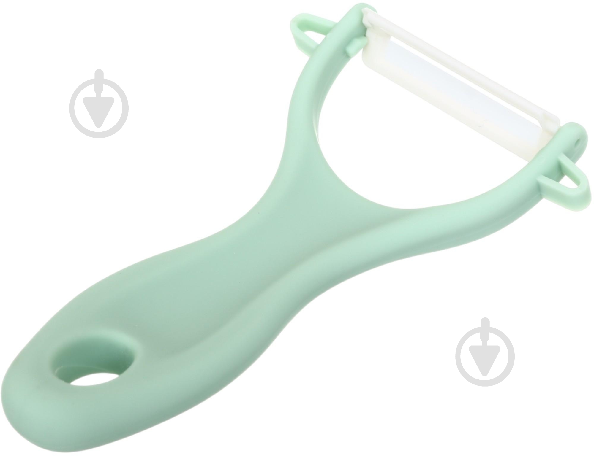 Набір ножів Smart Kitchen by Flamberg 2 шт + овочерізка зелений - фото 8