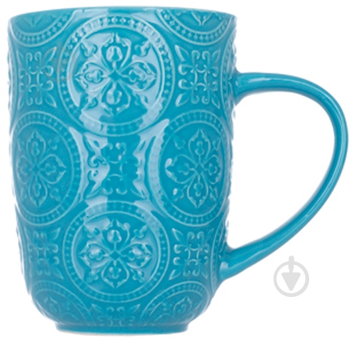 Чашка Limited Edition Pattern 410 мл Голубая (18478B) - фото 1