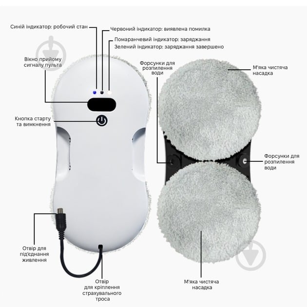 Робот-мойщик окон Inspire RN2-17 white - фото 11