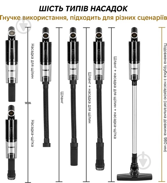 Пилосос акумуляторний Inspire A-061 black - фото 7 Пилосос акумуляторний Inspire A-061 black - фото 7
