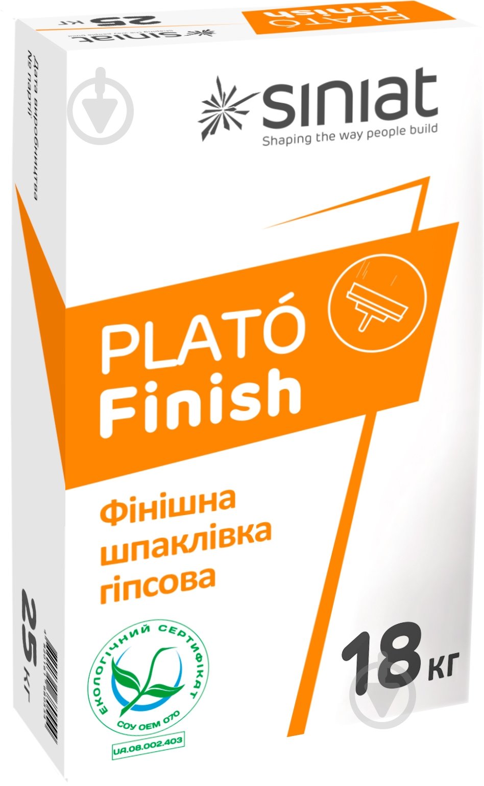 Шпаклевка Siniat Finish 18 кг - фото 1