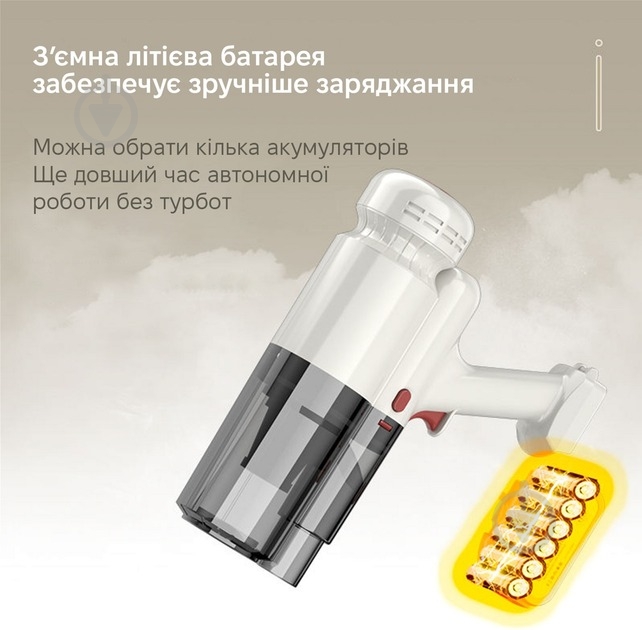 Пылесос аккумуляторный Inspire A-091-1 white - фото 8 Пылесос аккумуляторный Inspire A-091-1 white - фото 8