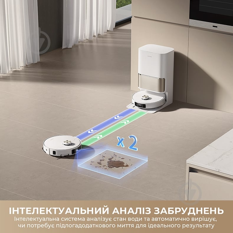 Робот-пилосос мийний DREAME L50s Pro Ultra White white — фото 13