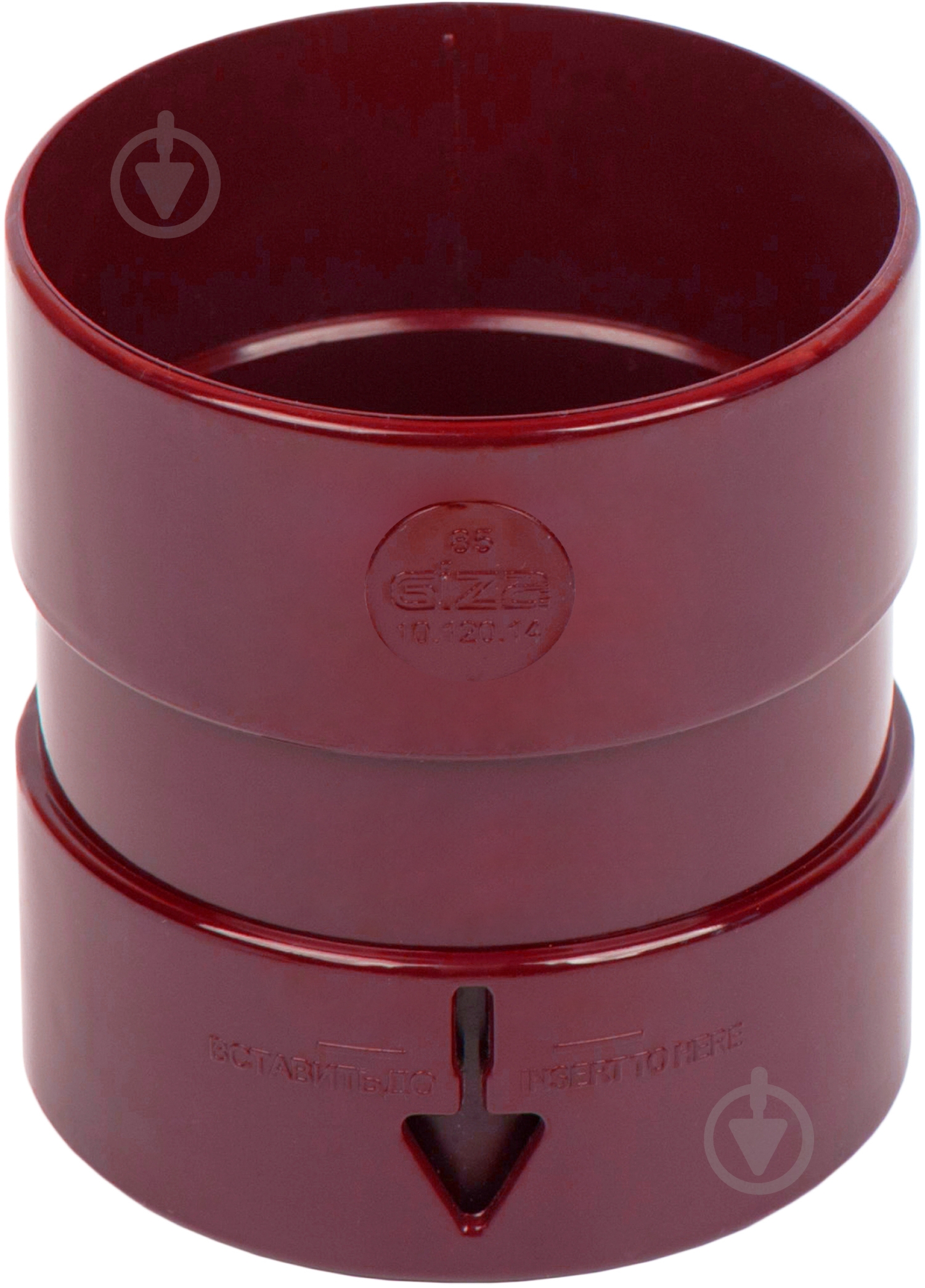 Муфта трубы RoofOK 85 мм красный - фото 1