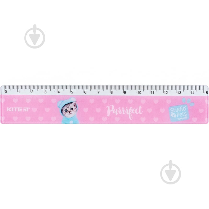 Линейка 15 см Studio Pets SP24-090 KITE - фото 1