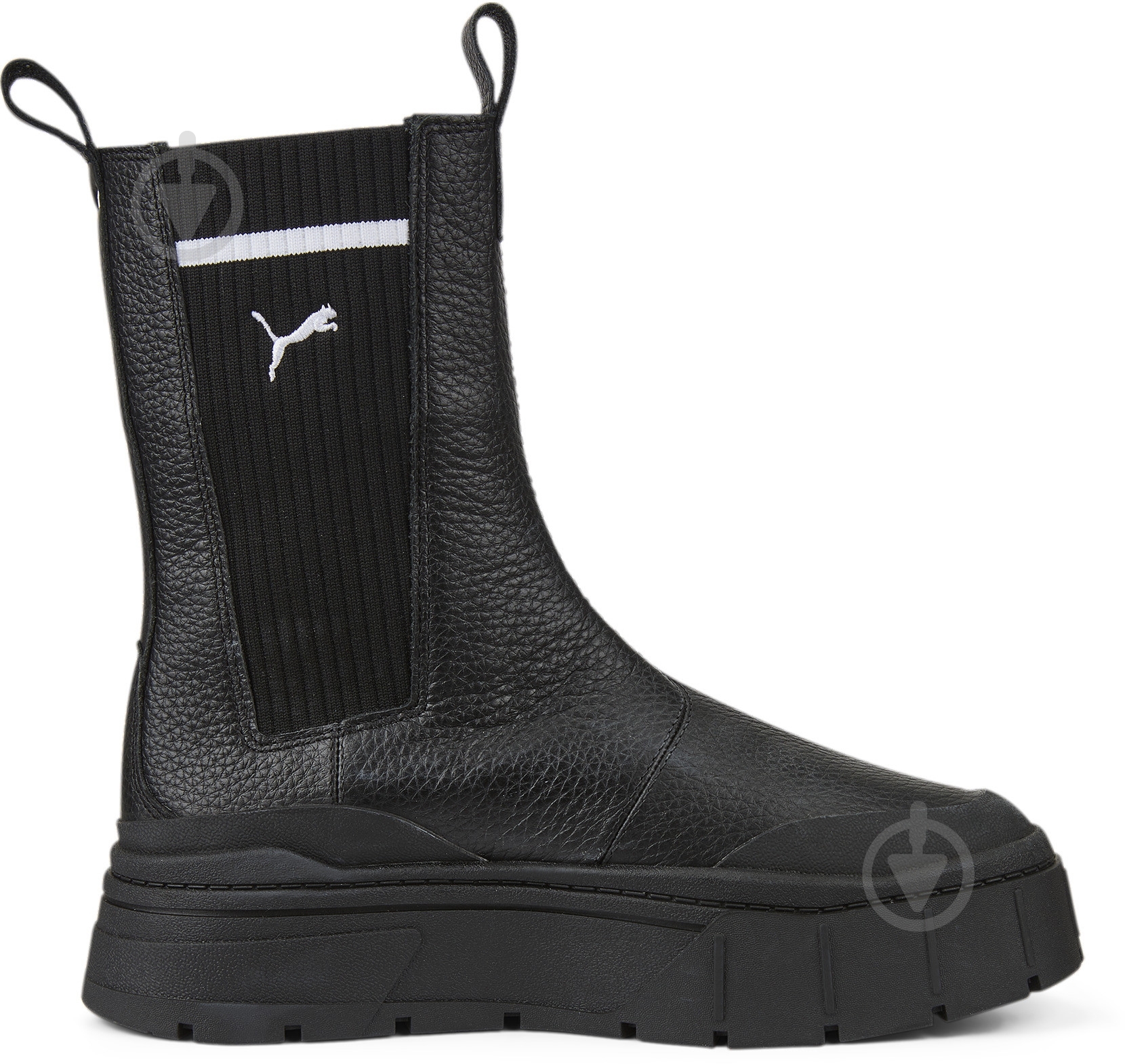靴 PUMA MAYZE STACK CHELSEA CASUAL WNS PUMA Womens Mayze Stack Chelsea Round Toe Casual Boots Mid