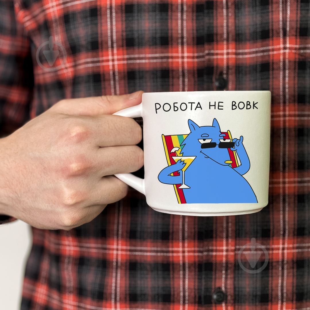 Чашка Orner «Работа не волк» 400 мл - фото 4