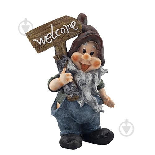 Фигура садовая Decoline Гном Welcome-2 - фото 1