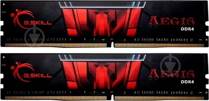 Оперативная память G.Skill DDR4 SDRAM 32 GB (2x16GB) 3200 MHz (F4-3200C16D-32GIS) Aegis - фото 1 Оперативная память G.Skill DDR4 SDRAM 32 GB (2x16GB) 3200 MHz (F4-3200C16D-32GIS) Aegis - фото 1