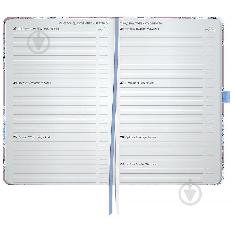 Еженедельник датированный Partner Blue Elegance Axent A5 2026 8524-26-1-A-PPS - фото 3