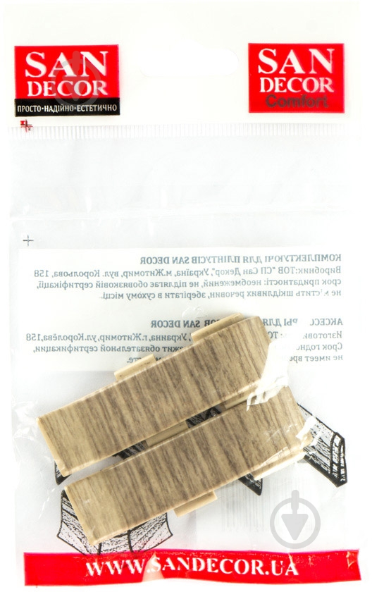 Комплект з'єднувачів SAN DECOR 128 дуб тренд - фото 2