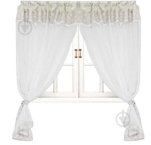 Комплект штор White Rose 250х140 см батист Прованс - фото 1 Комплект штор White Rose 250х140 см батист Прованс - фото 1