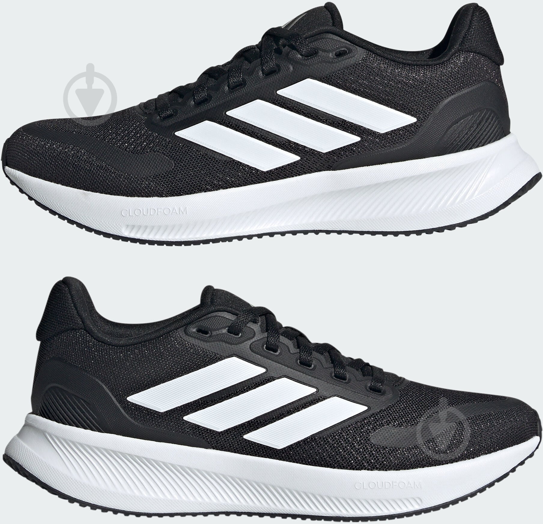 Кросівки дитячі Adidas RUNFALCON 5 J IE8589 р.39 1/3 чорні - фото 5