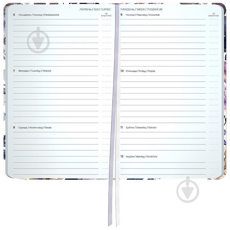 Щотижневик датований Pocket Violet Whispers Axent A6 2026 8525-26-4-A - фото 3