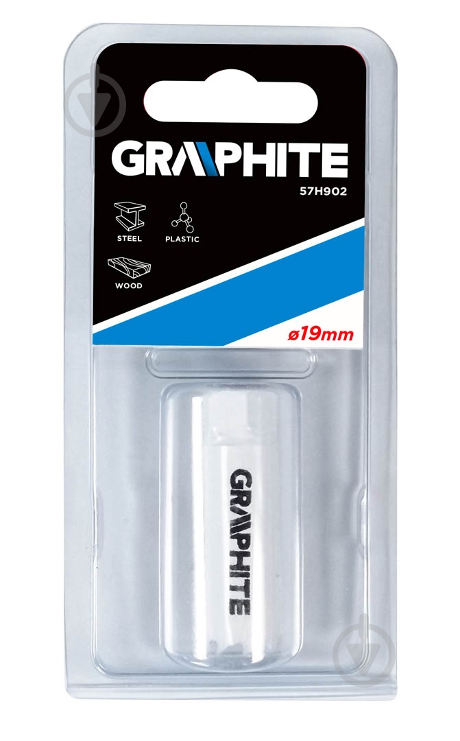 Коронка биметаллическая GRAPHITE 19 мм 57H902 - фото 2