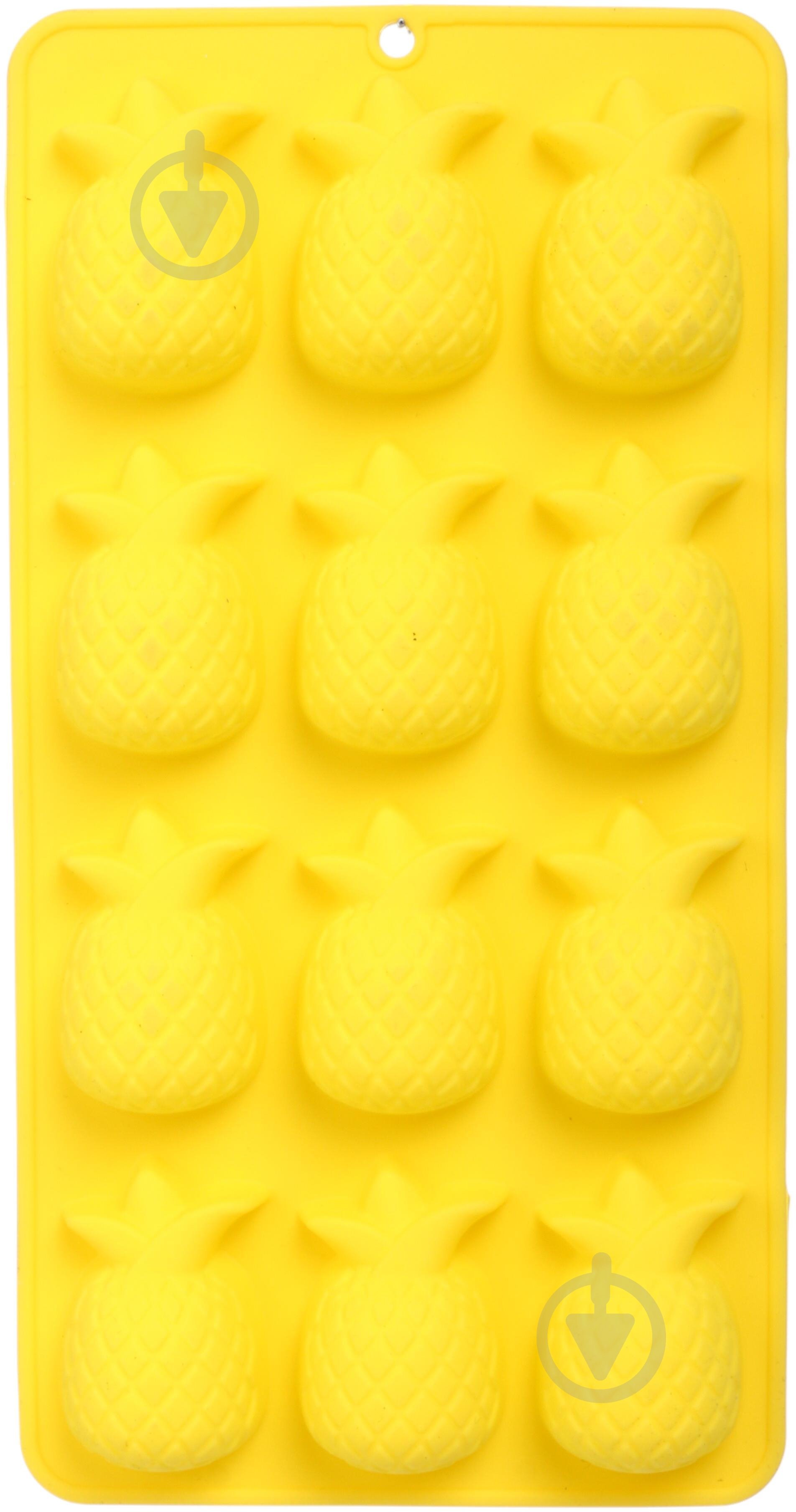 Форма для льда UP! (Underprice) Ананас 21,2х10,9х1,9 см желтый - фото 3 Форма для льда UP! (Underprice) Ананас 21,2х10,9х1,9 см желтый - фото 3