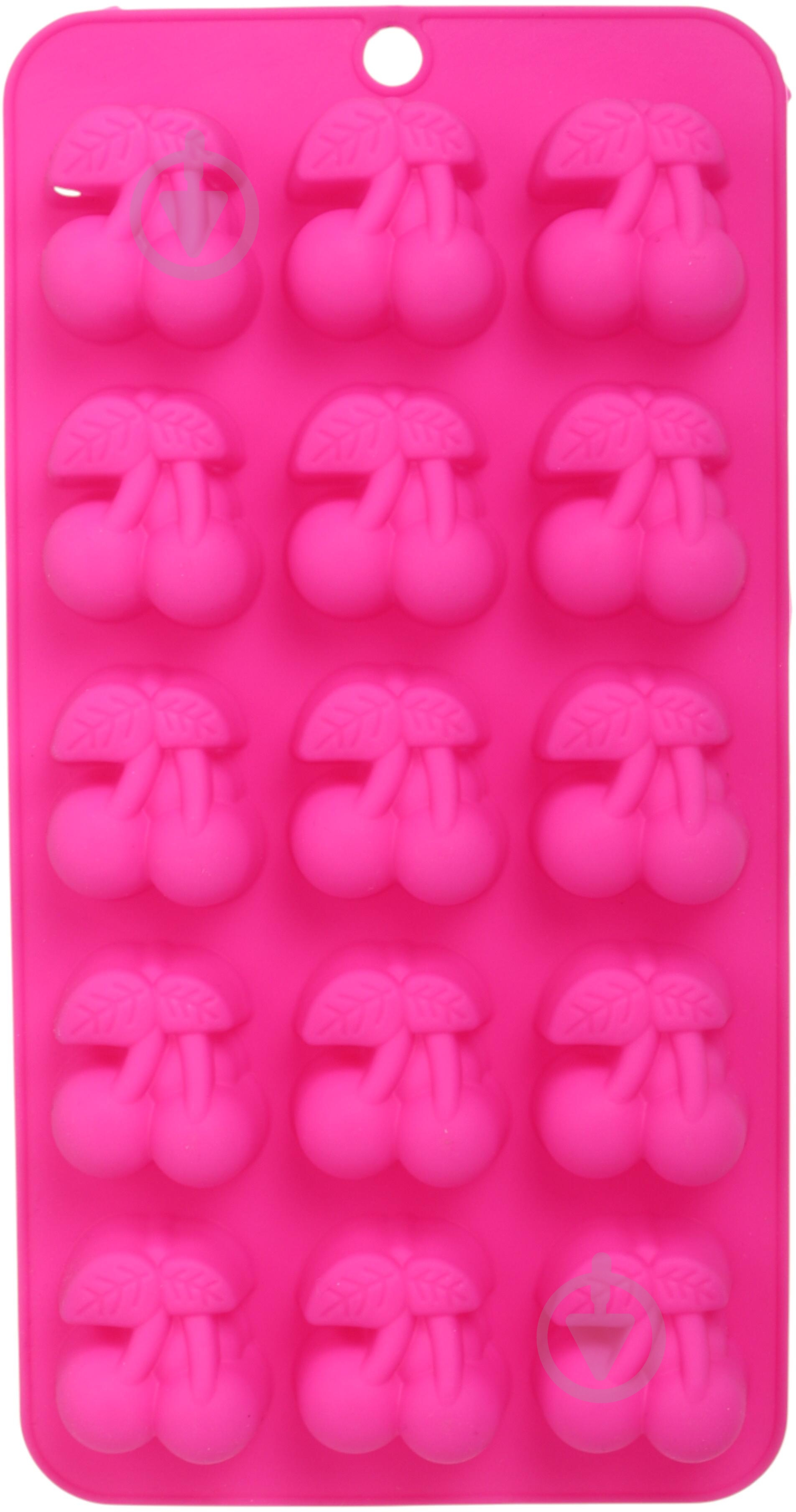 Форма для льоду UP! (Underprice) Вишня 21,2х10,9х1,9 см рожевий - фото 3 Форма для льоду UP! (Underprice) Вишня 21,2х10,9х1,9 см рожевий - фото 3