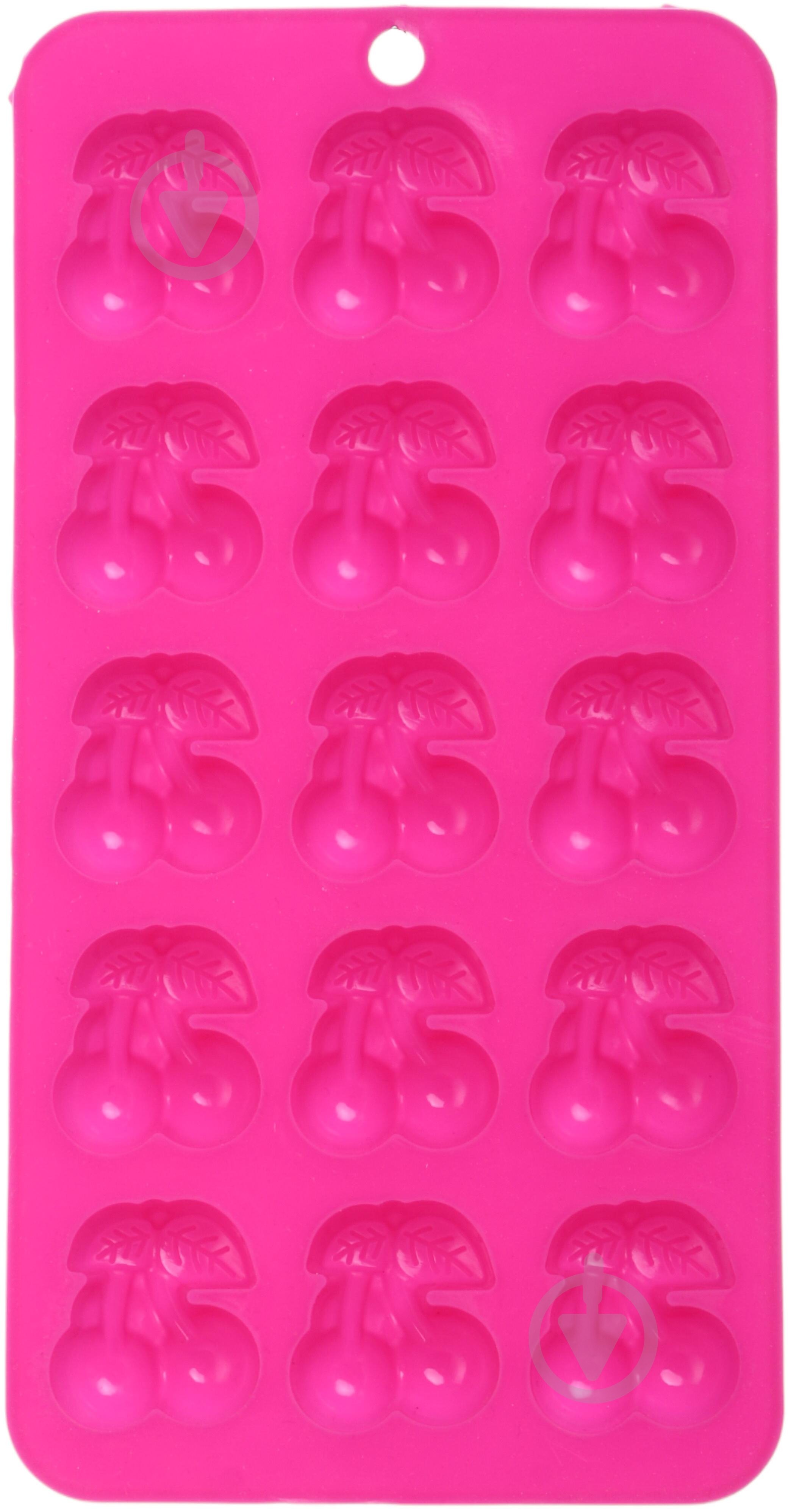 Форма для льоду UP! (Underprice) Вишня 21,2х10,9х1,9 см рожевий - фото 4 Форма для льоду UP! (Underprice) Вишня 21,2х10,9х1,9 см рожевий - фото 4