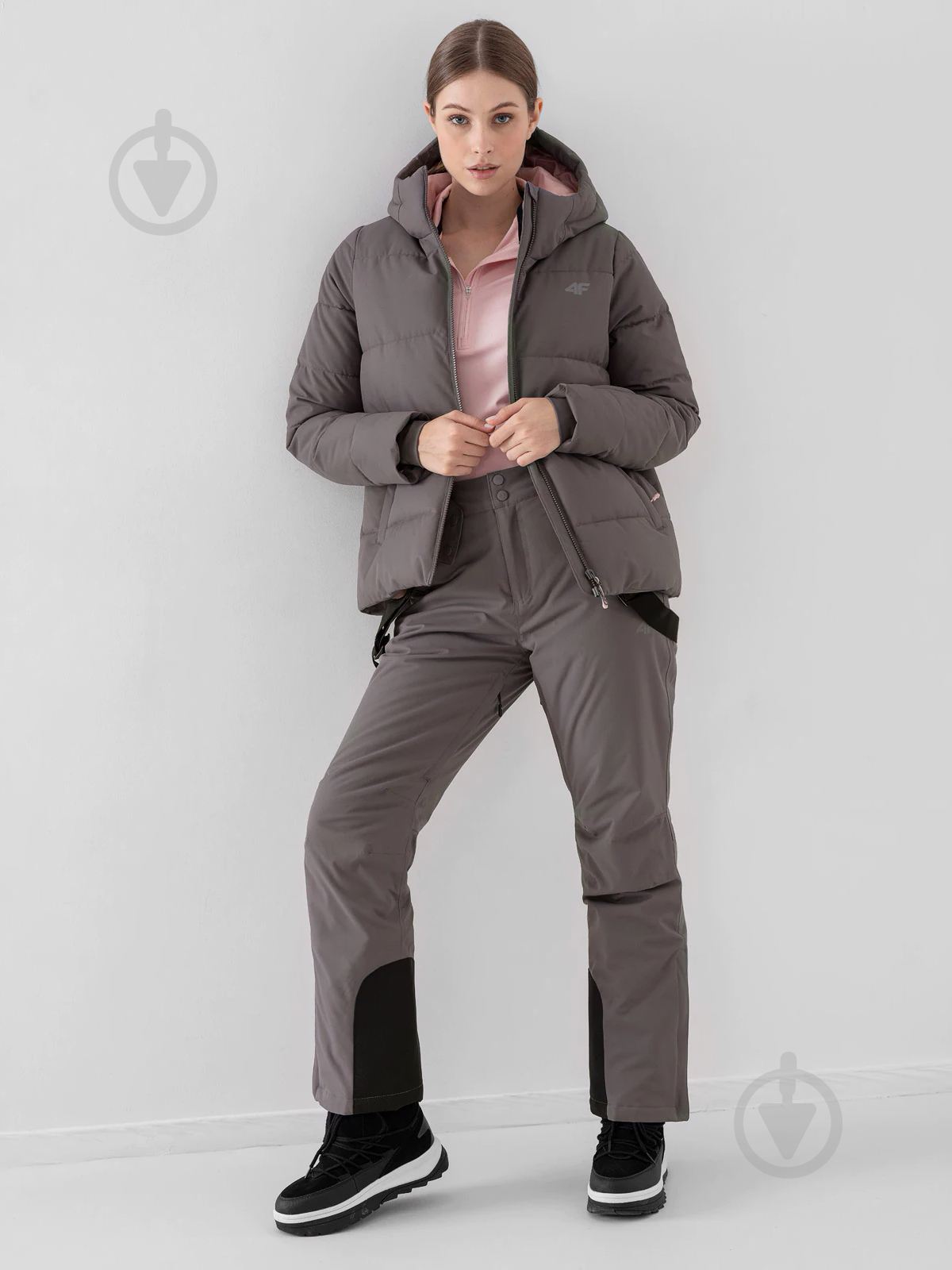 Куртка женская 4F D4Z21-KUDN200-24S р.XL серая - фото 4 Куртка женская 4F D4Z21-KUDN200-24S р.XL серая - фото 4