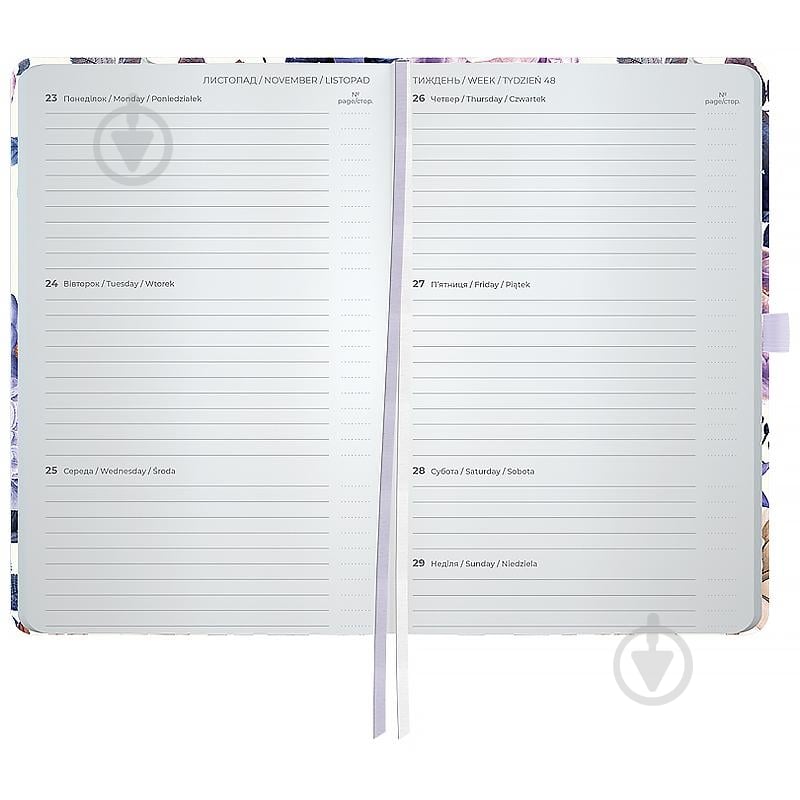 Щотижневик датований Partner Violet Whispers Axent A5 2026 8524-26-4-A - фото 3 Щотижневик датований Partner Violet Whispers Axent A5 2026 8524-26-4-A - фото 3