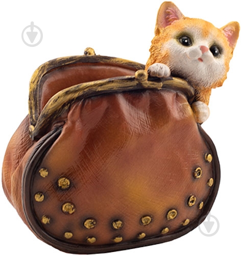 Кашпо декоративное Decoline Котенок в кошельке - фото 1