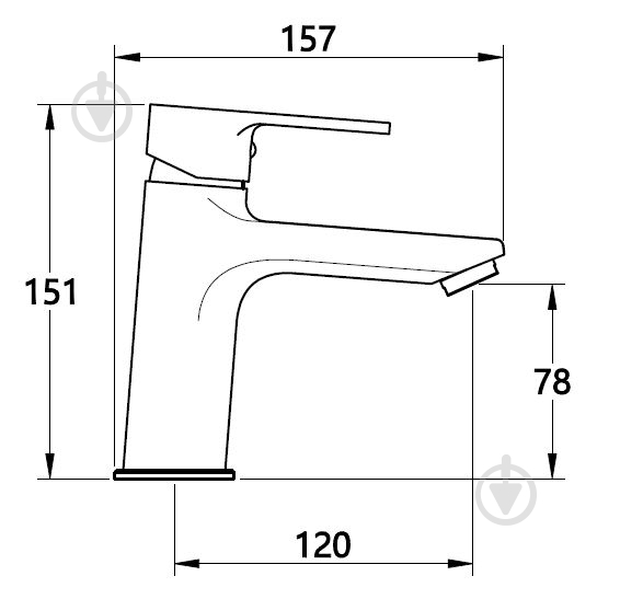 Смеситель для умывальника Mixxen VIVA хром б/пр. MXTA0660 - фото 2