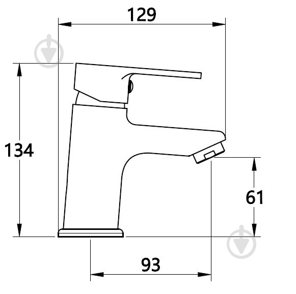 Смеситель для умывальника Mixxen VIVA хром б/пр. MXTA0659 - фото 2