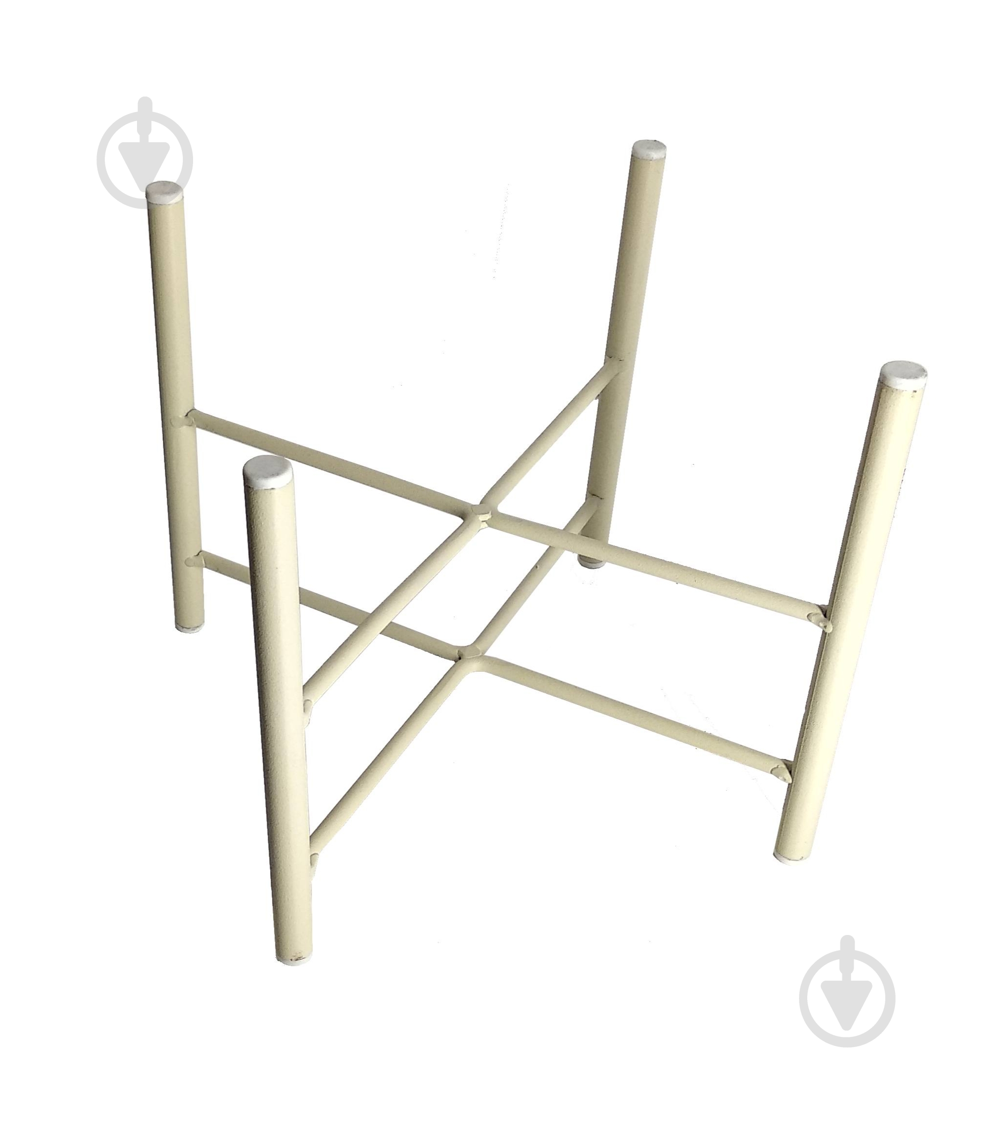 Подставка под вазон Икс h-180х230 мм 23х23x18 см белый - фото 1