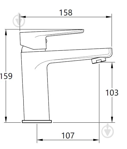 Смеситель для умывальника Mixxen THOMAS хром б/пр. MXTA0667 - фото 2 Смеситель для умывальника Mixxen THOMAS хром б/пр. MXTA0667 - фото 2