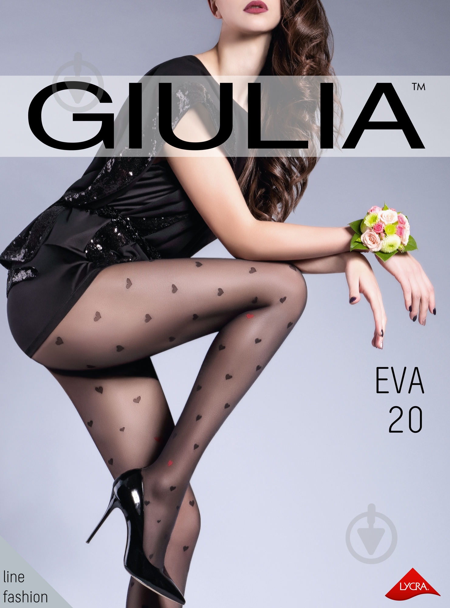 Колготки Giulia Eva 20 den 2 nero - фото 1