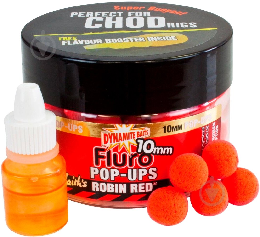 Бойлы Dynamite Baits Robin Red Fluro Pop-Ups 100 г робин ред DY563 - фото 1