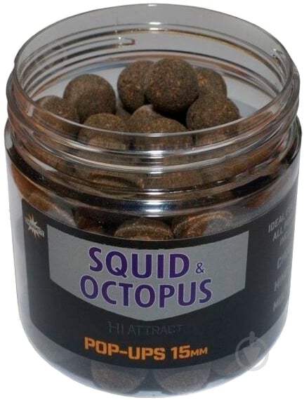 Бойлы Dynamite Baits Squid&Octopus Foodbait Pop-Ups 100 г осьминог DY978 - фото 1