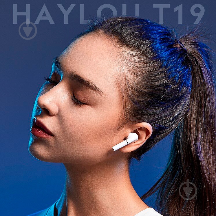 Bluetooth-гарнитура Haylou Т19 white (665745) - фото 9 Bluetooth-гарнитура Haylou Т19 white (665745) - фото 9