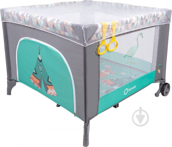 Манеж Lionelo Stella turquoise scandi LO.ST06 - фото 2 Манеж Lionelo Stella turquoise scandi LO.ST06 - фото 2