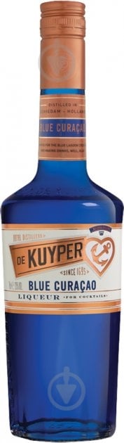 Ликер De Kuyper Blue Curacao 24% 0,7 л - фото 1
