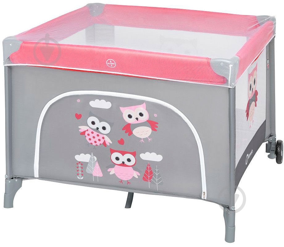 Манеж Lionelo Stella pink owls LO.ST08 - фото 2 Манеж Lionelo Stella pink owls LO.ST08 - фото 2