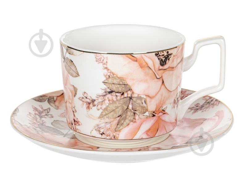 Чашка с блюдцем Lefard Rose 200 мл 975-062 - фото 1
