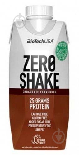 Протеин BioTechUSA Zero Shake Шоколад 330 мл - фото 1