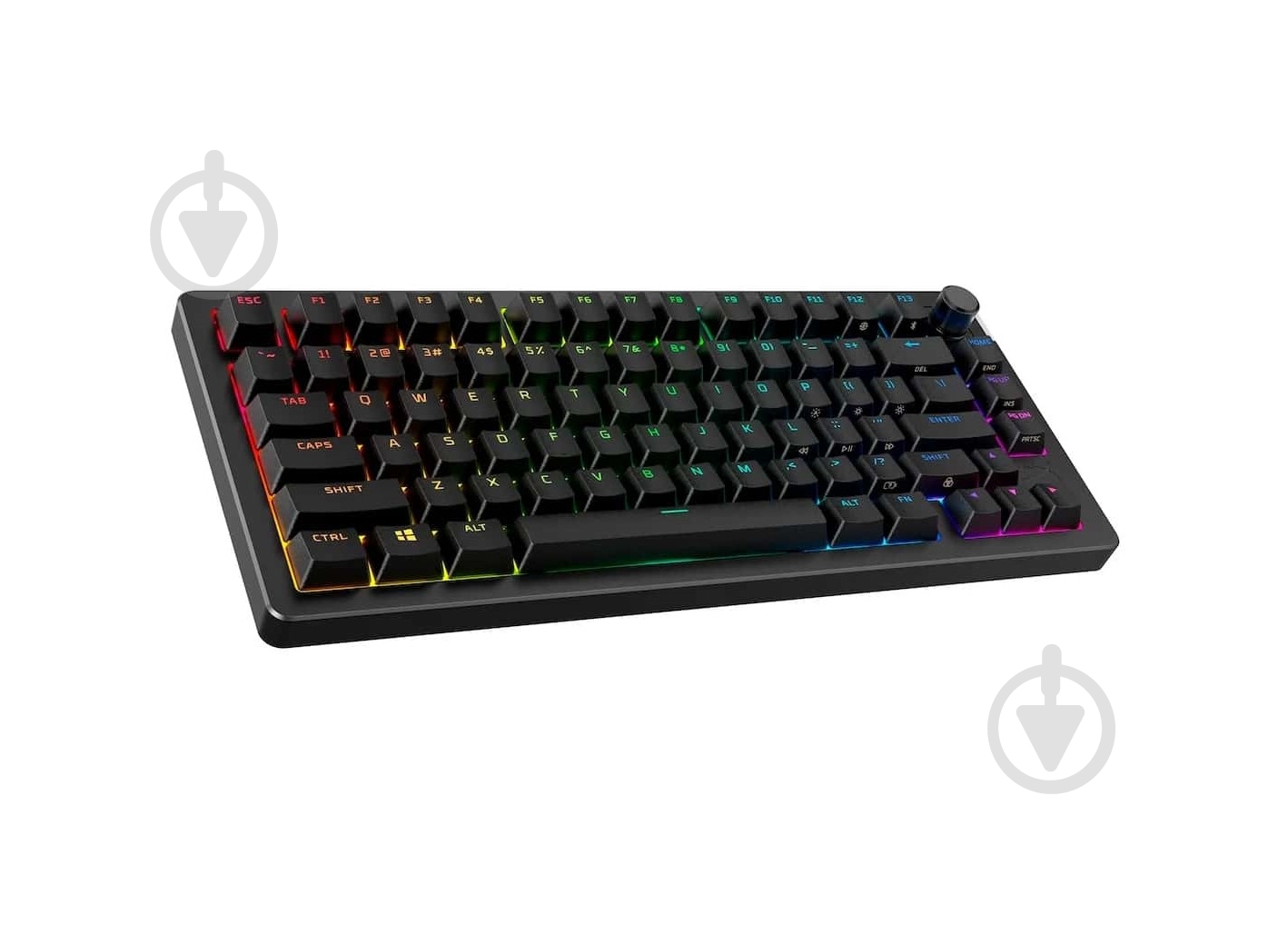 Клавиатура HyperX Alloy Rise 75 Wireless ENG/UA RGB (91Y91AA) black - фото 2 Клавиатура HyperX Alloy Rise 75 Wireless ENG/UA RGB (91Y91AA) black - фото 2