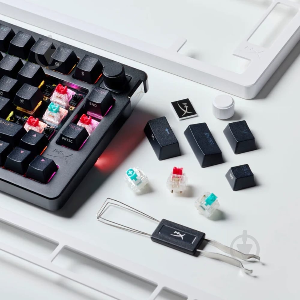 Клавиатура HyperX Alloy Rise 75 Wireless ENG/UA RGB (91Y91AA) black - фото 9 Клавиатура HyperX Alloy Rise 75 Wireless ENG/UA RGB (91Y91AA) black - фото 9