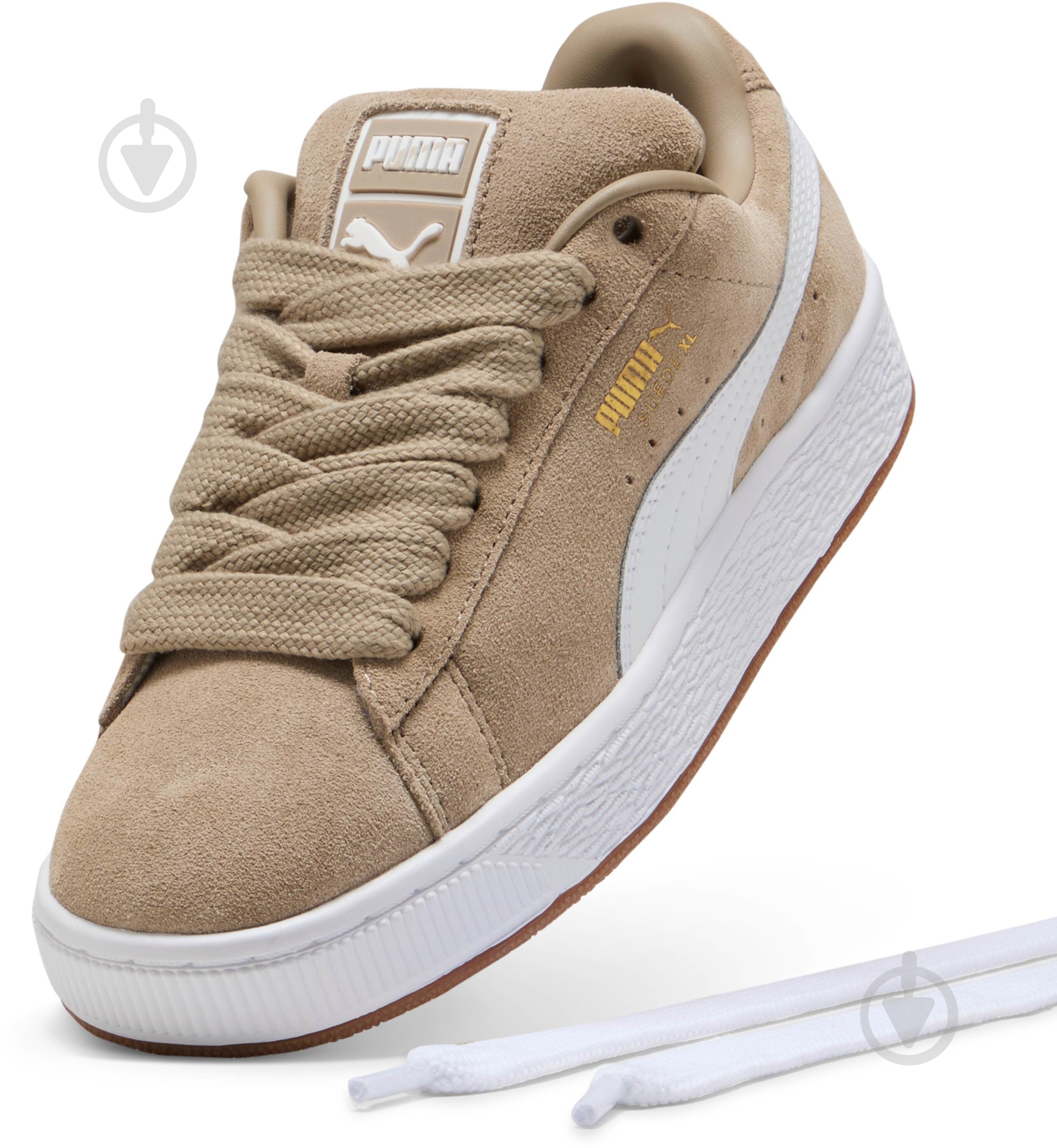Кроссовки детские Puma SUEDE XL JR 39657738 р.38,5 бежевые - фото 5