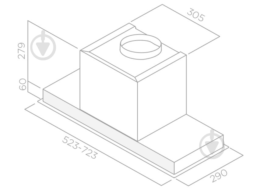 Витяжка Elica HIDDEN 2.0 IXGL/A/60 - фото 8