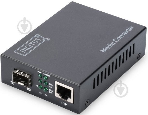 Медіаконвертер Digitus Gigabit RJ45 / SFP (DN-82130) - фото 1 Медіаконвертер Digitus Gigabit RJ45 / SFP (DN-82130) - фото 1