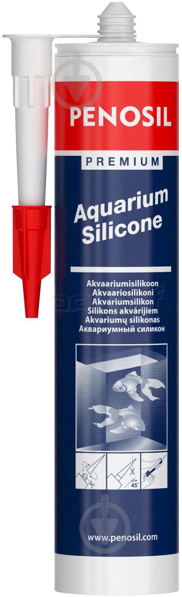 Герметик силиконовый PENOSIL Aquarium & Glazing Silicone 310 прозрачный 310 мл - фото 2